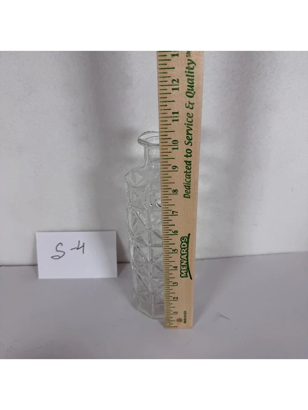 Vintage Thatcher Glass D-126 Diamond Pattern Decanter S-4